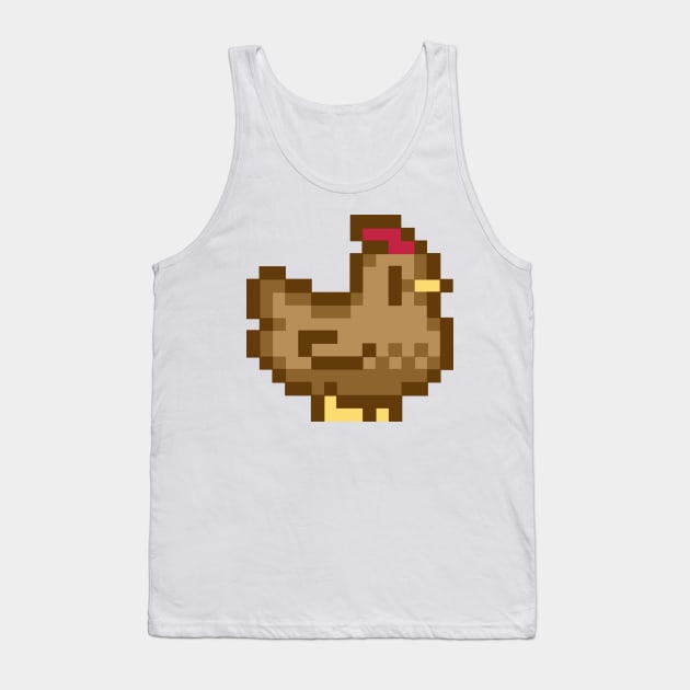 Pixel Chicken 2 Tank Top by TASCHE